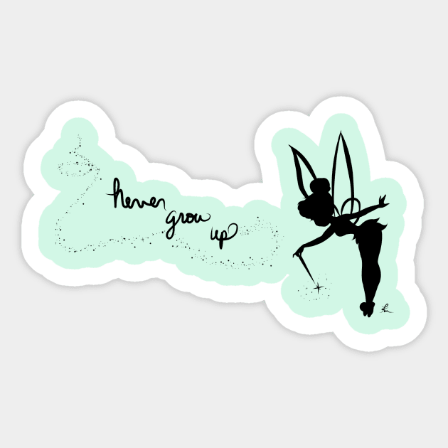 Tinkerbell Sticker by Art_byKay